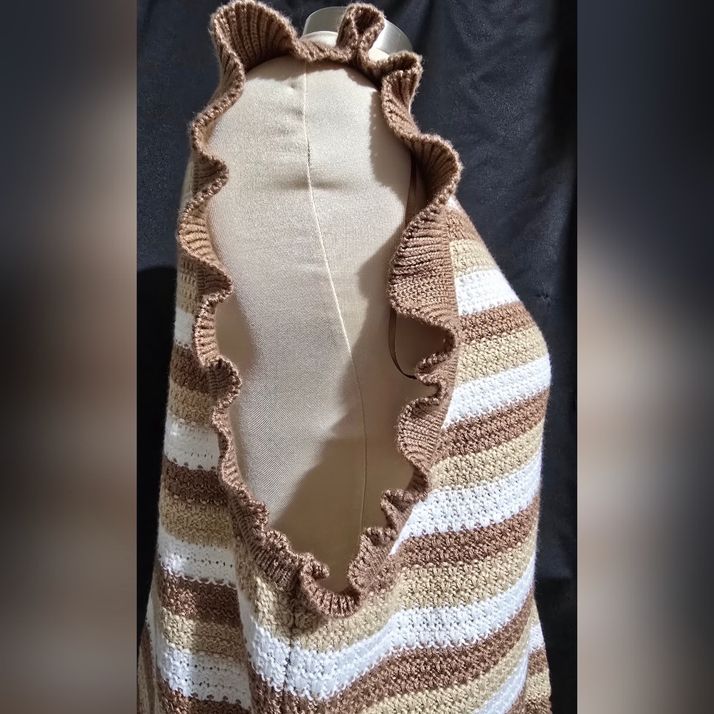 Madden NYC‎ Crochet Knit Top Cropped Womens Size XXXL Retro 70s New With Tags - Picture 3 of 10